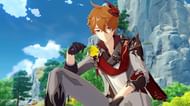 Childe looking over Liyue (Image via miHoYo)
